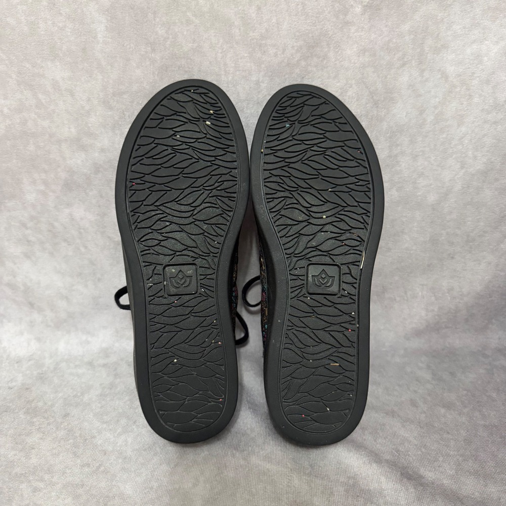 Spenco Malibu Floral Sneakers Womens Size 7.5 Black Grey Fashion Boho Low Top - Picture 8 of 8